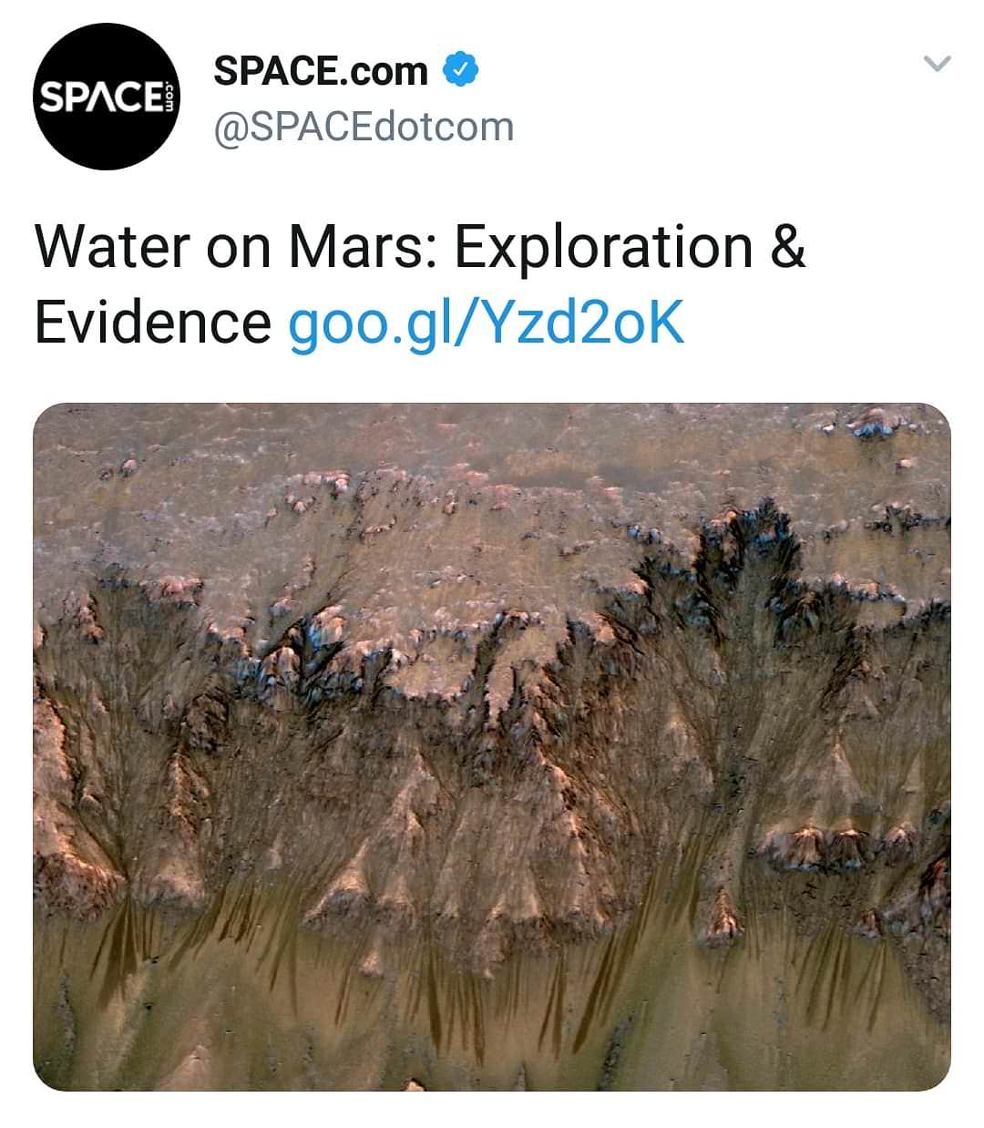 WATER ON MARS